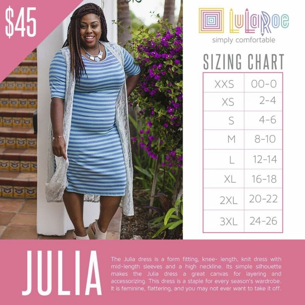 NWT Julia bodycon dress {LuLaRoe} - Picture 6 of 6